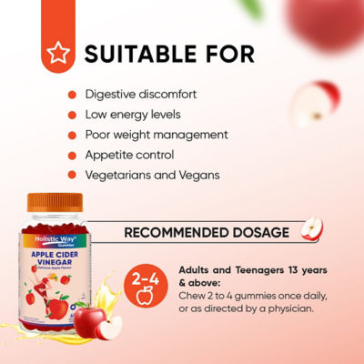 Holistic Way [三瓶装] Holistic Way 苹果醋软糖 — 清真与纯素 (每瓶 60 粒软糖) 4