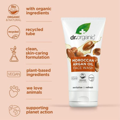 Dr. Organic Moroccan Argan Oil Face Wash 200ml 4