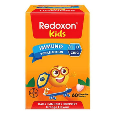 REDOXON Kids Immuno Triple Action Chewable Tablet - Orange Flavour 60s 1