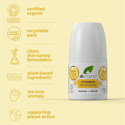 Dr. Organic Vitamin E Roll-On Deodorant 50ml 4