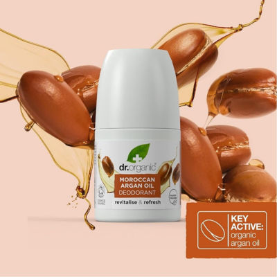 Dr. Organic Moroccan Argan Oil Roll-On Deodorant 50ml 3