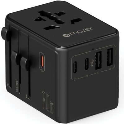 Mazer InfiniteTravel 70W 氮化镓（GaN）旅行充电器（2A3C） 1
