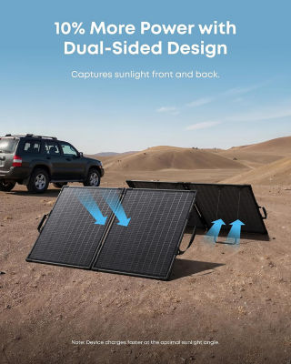 Anker SOLIX PS100 Bifacial Portable Solar Panel 100W Solar Charger AS310 3