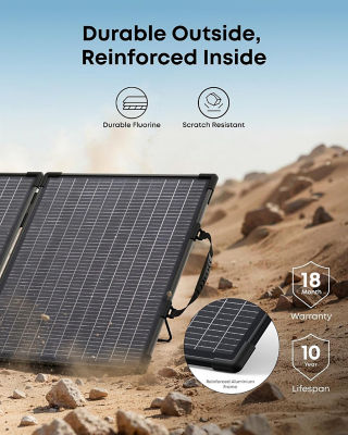 Anker SOLIX PS100 Bifacial Portable Solar Panel 100W Solar Charger AS310 6