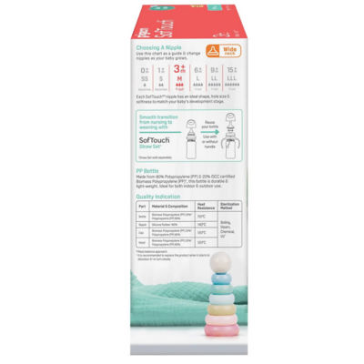 Pigeon SofTouch™ BPP Nursing Bottle PP 240ml Logo Twin Pack 4