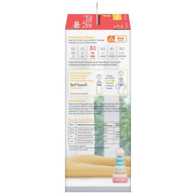 Pigeon SofTouch™ BPP Nursing Bottle PPSU 240ml Logo Twin Pack 4