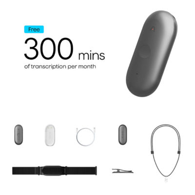 PLAUD AI PLAUD NotePin S Wearable AI Note Taker – Silver 3