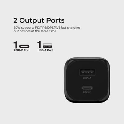Mazer PrestigeGaN Dynamic 60W GaN Wall Charger - M-G60W-V5UK 3
