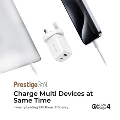 Mazer PrestigeGaN Dynamic 60W GaN Wall Charger - M-G60W-V5UK 4