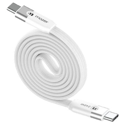 Mazer InfiniteLink Flat Magnetic 240W USB-C Fast Charging Cable - M-Cobra30 1