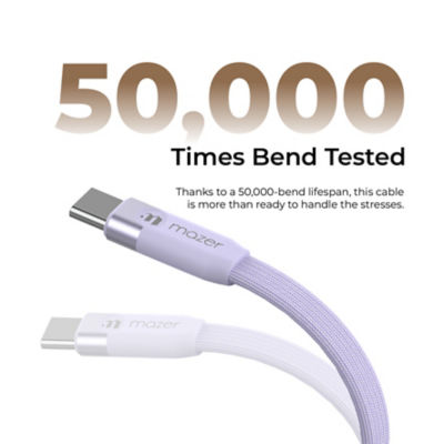 Mazer InfiniteLink Flat Magnetic 240W USB-C Fast Charging Cable - M-Cobra30 8