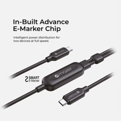 Mazer InfiniteLink Scorpion Dual 140W 二合一 USB-C 快充线 - M-Scorpion-C140 5