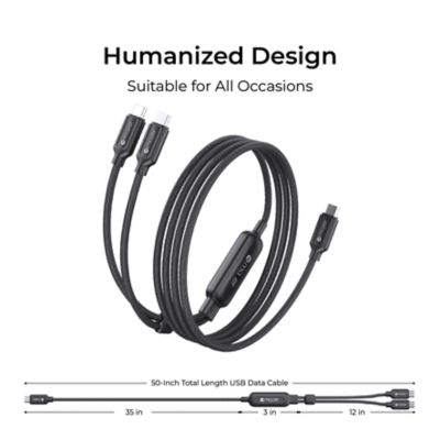 Mazer InfiniteLink Scorpion Dual 140W 二合一 USB-C 快充线 - M-Scorpion-C140 9