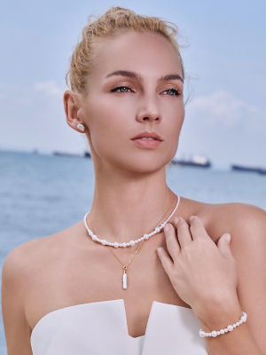 Pearly Lustre Top Lustre Freshwater Pearl Necklace WN00913 | RHYTHM 5