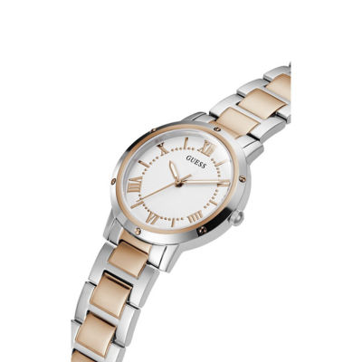 GUESS Women's 34mm Silver-Tone/Rose Gold-Tone Case & Silver-Tone/Rose Gold-Tone Stainless Steel Watch (GW0404L3) 2