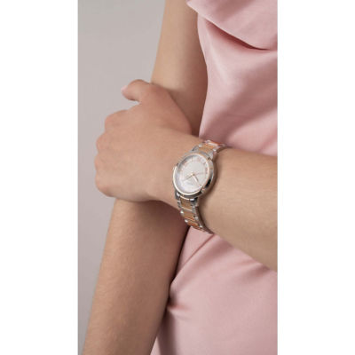 GUESS Women's 34mm Silver-Tone/Rose Gold-Tone Case & Silver-Tone/Rose Gold-Tone Stainless Steel Watch (GW0404L3) 7