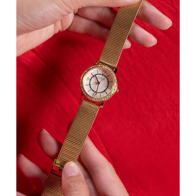 GUESS Women's 28mm Gold-Tone Case & Gold-Tone Stainless Steel Watch (GW0534L2) 5