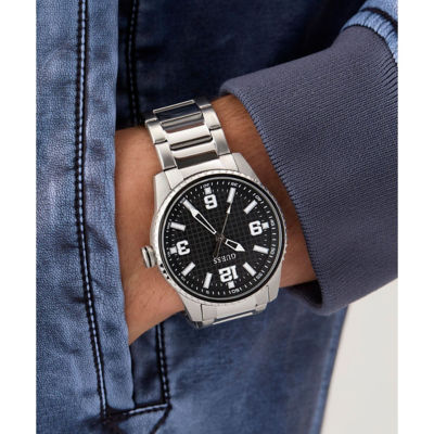 GUESS Men's 42mm Silver-Tone Case & Silver-Tone Stainless Steel Watch (GW0889G1) 6