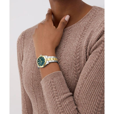 GUESS Women's 32mm Silver-Tone/Gold-Tone Case & Silver-Tone/Gold-Tone Stainless Steel Watch (GW0934L3) 5