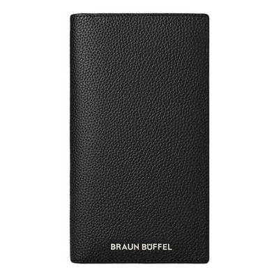 BRAUN BÜFFEL Braun Buffel Casper-A Bifold Long Wallet with Zip Compartment in Black 1