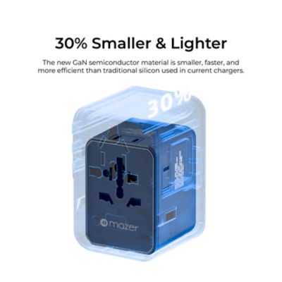 Mazer InfiniteTravel PD70W GaN Universal Travel Adapter - M-TC270 6