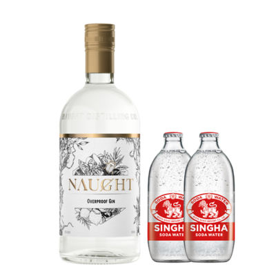 Naught [Bundle] Naught Overproof Gin + 2 Singha Soda Water 1