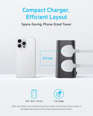 Anker Tower 12-in-1 Extension Socket with Surge Protection A9185 4