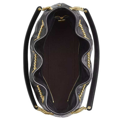 COACH Evelyn Shoulder Bag With Quilting Black CDR00 3