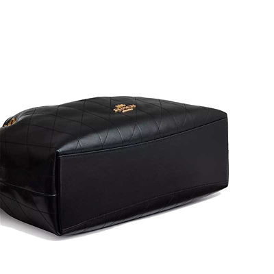 COACH Evelyn Shoulder Bag With Quilting Black CDR00 4