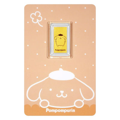 Goldheart 999 Gold 0.1G Sanrio Characters Pompompurin Gold Bar 1