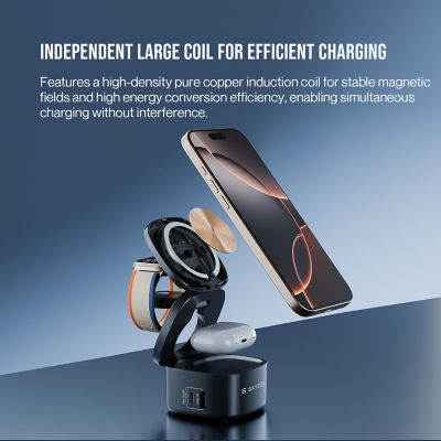 Skyzer PD166 65W Desktop 5-In-1 Wireless Charging Station 12