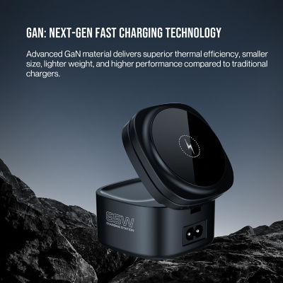 Skyzer PD166 65W Desktop 5-In-1 Wireless Charging Station 13