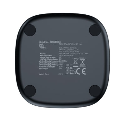 Skyzer PD166 65W Desktop 5-In-1 Wireless Charging Station 3