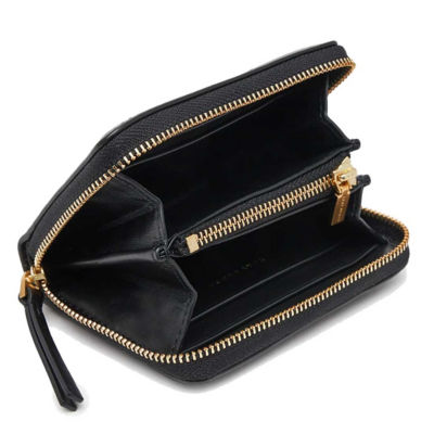 TORY BURCH Small Kira Diamond Quilted Zip-Around Wallet Black 159791 3