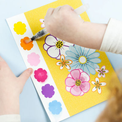 Tiger Tribe Paint a Picture Set - Butterflies & Flowers 3