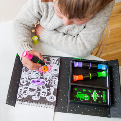 Tiger Tribe Neon Colouring Set - Outer Space 6