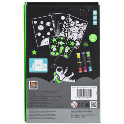 Tiger Tribe Neon Colouring Set - Outer Space 7
