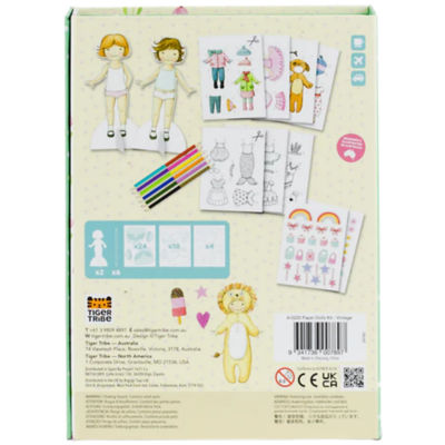Tiger Tribe Paper Dolls Kit - Vintage 5