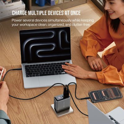 SKYZER PD173GY | 165W Display GaN Universal Travel Charger 8