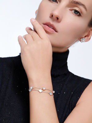 Pearly Lustre Elegant Freshwater Pearl Bracelet WB00355 | MOTHER OF PEARL 7