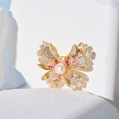 Pearly Lustre Elegant Freshwater Pearl Brooch WC00117 | BUTTERFLY 6
