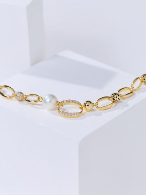 Pearly Lustre Top Grade Freshwater Pearl Bracelet WB00349 | SAFARI 4