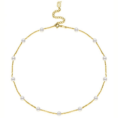 Pearly Lustre Top Lustre Freshwater Pearl Necklace WN00896 | RHYTHM 1