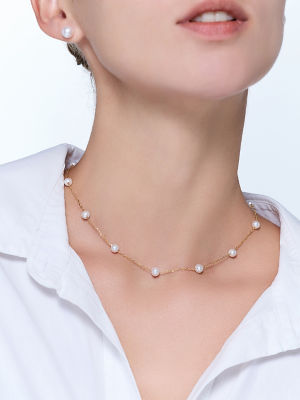 Pearly Lustre Top Lustre Freshwater Pearl Necklace WN00896 | RHYTHM 3