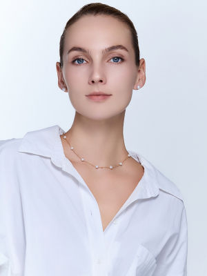 Pearly Lustre Top Lustre Freshwater Pearl Necklace WN00896 | RHYTHM 7