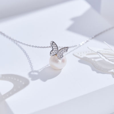 Pearly Lustre Top Grade Freshwater Pearl Necklace WN00881 | BUTTERFLY 2