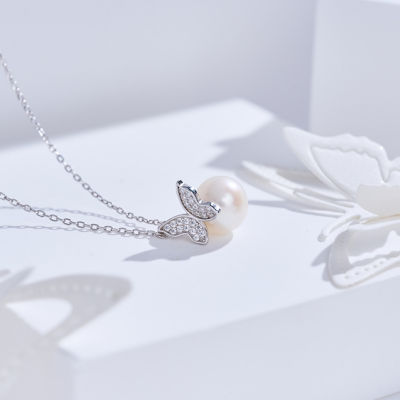 Pearly Lustre Top Grade Freshwater Pearl Necklace WN00881 | BUTTERFLY 4