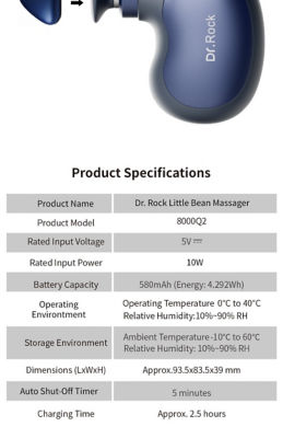 Zikko Dr.Rock Little Bean Massager 10