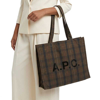 A.P.C. Diane Unisex Shopping Tote Bag Brown COHKY-M61443 4