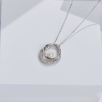 Pearly Lustre Top Grade Freshwater Pearl Necklace WN00917 | SANDS 4